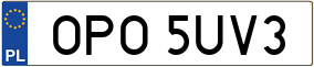 Truck License Plate